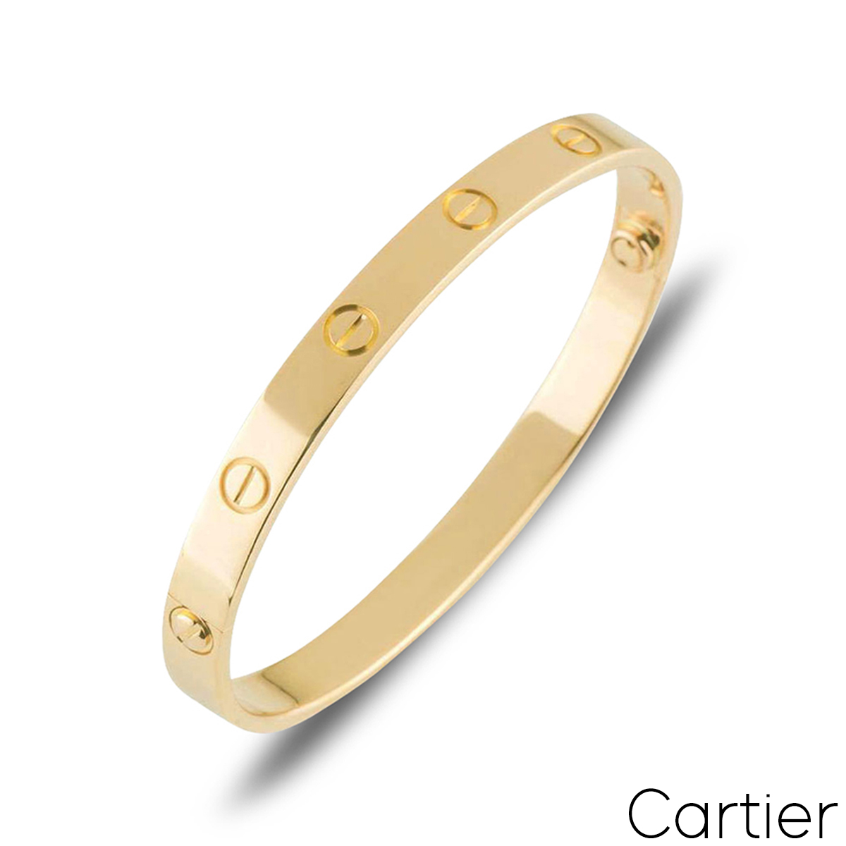 Cartier Yellow Gold Plain Love Bracelet Size 19 B6035519 Cartier Yellow Gold Plain Love Bracelet Size 19 B6035519